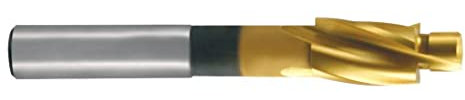 RUKO 102411T - Avellanador plano, DIN 373 HSS - TiN, paso medio (M6)