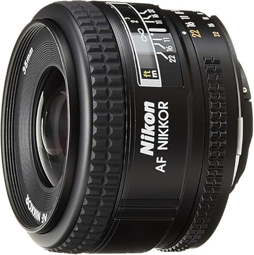 Nikon Obiettivo Nikkor AF 35mm F/2 D, [Nital Card: 4 Anni di Garanzia], Nero