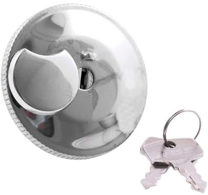 Tankdeckel abschließbar kompatibel für Yamaha FS1, Zündapp, Kreidler Chrom