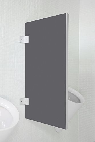 Kemmlit Urinal Trennwand Novara Quarzgrau aus Holzwerkstoff, Schamwand WC Herren, TÜV zertifiziert