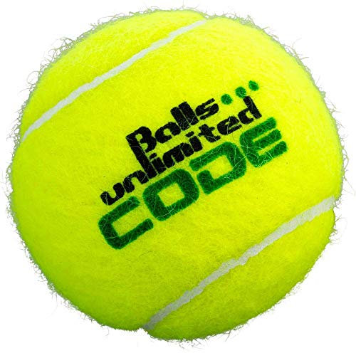 Balls ... unlimited Code Green Tennisball, Drucklose Trainingsbälle - 60er Beutel