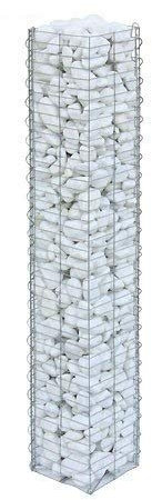 Gartenwelt Riegelsberger 2 STK. Steinsäule 20x20x118cm Basic, Gabionen, Säule, eckig, Pfosten
