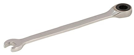 Dapetz ® Fixed Head Ratchet Metric Spanner Open End Ring Combination 8mm Polished, Raised Panel Spanner, Chrome Vanadium Steel Combination Spanner Suitable for Mechanics Under Narrow Space Condition