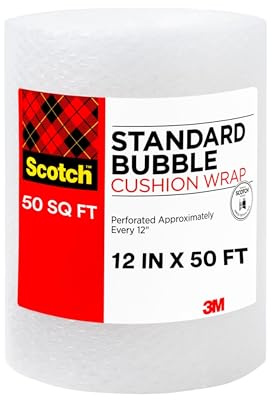 Scotch Cushion Wrap, 12 in x 50 ft., 1 Roll/Pack (7954)