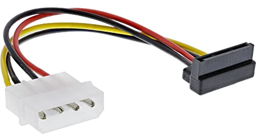InLine 29670X SATA Stromadapterkabel, 1x 13,34cm (5,25) Buchse an 15pol SATA Stecker, nach oben abgewinkelt
