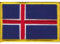 Everflag Patch zum Aufbügeln oder Aufnähen : Island - Groß