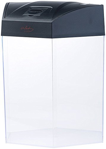 infactory Nano Aquarium: Beleuchtetes Panorama-Aquarium Hexagon, Komplett-Set, 19 l (Aquarien, Mini Komplettset, Pflanzen Licht)
