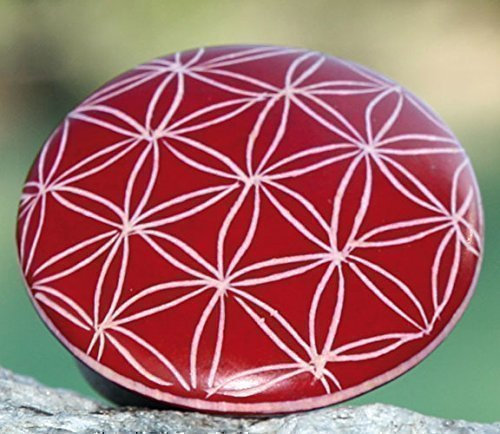 Handschmeichler Blume des Lebens, rot