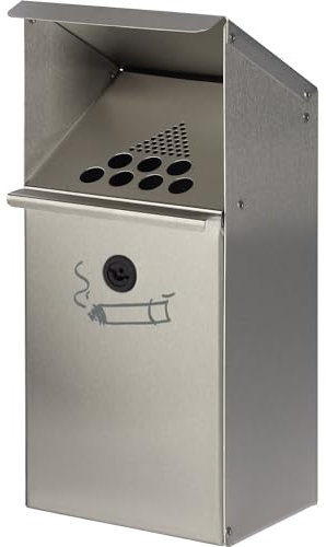 VAR | Wandascher aus Edelstahl | Inhalt 3,7 l | abschließbar | HxBxT 410 x 180 x 150 mm