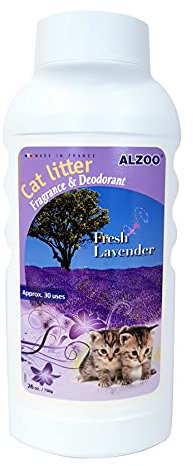 Alzoo Cat Litter Deodorizer, Lavender Bay