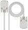 NANOCABLE 10.14.0602 - Cable Serie RS232 de comunicaciones Null Modem, DB9/H-DB9/H, Hembra-Hembra, Beige, 1.8mts