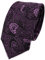 TigerTie - corbata estrecha - morado violeta lila Paisley modelada