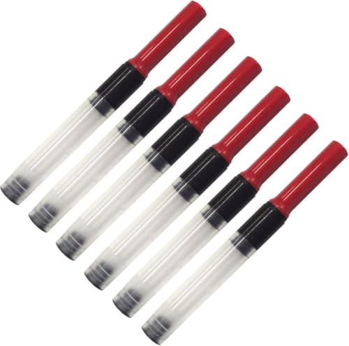 Lamy Z28 Konverter in rot (6 St Füllhalter abc, safari, joy, AL-star, Lx, nexx - zur Verwendung von Tintenfässern - Ersatz für Tintenpatrone