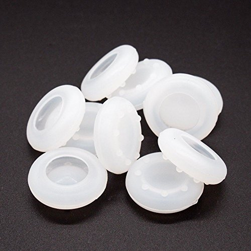 Lot de 10 coques de joystick analogiques pour manette de PS4, PS3, Xbox 360, Xbox One (transparent)
