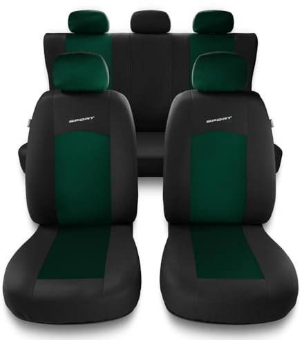 Mossa - Universal Sitzbezüge Auto kompatibel mit Opel Astra F, G, H, J, K, L (1991- ) - Autositzbezüge Schonbezüge für Autositze - S-GR
