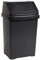 Black 50Ltr Lift Top Bin Black-Made in UK From Whatmore