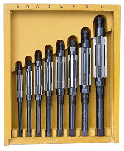 Verstellbare Handreibahle, 8-teiliges Set, 15/81,3 cm – 1,1/16 Zoll, verpackt H4 – H11 Reibahle