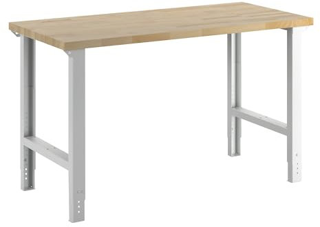 eurokraft | Werkbank | Baukastensystem Serie 7000 | ohne Unterbau | BxT 1500 x 700 mm