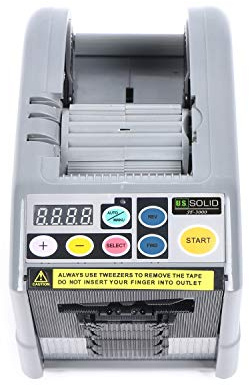 U.S. Solid Automático Dispensador de Cinta, Máquina Eléctrica de Corte de Cinta JF-3000, Ancho 6-60 mm, Longitud 5-999 mm