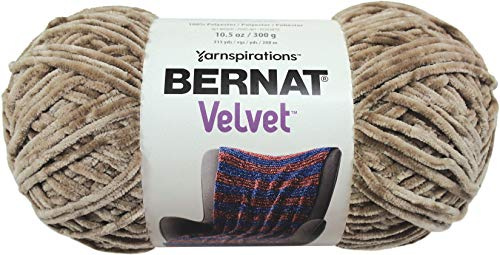 Bernat Yarn Velvet Mushroom, Polyester, One Size