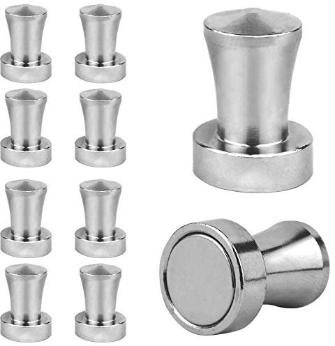 Reorda Neodym Magnet (10 Stück) - Verstärkte Magnetisierung Dank größerem Neodym im Pin - Starke Magnete für Magnettafel, Whiteboards, Kühlschränke & Tafeln - Vielseitige Einsatzmöglichkeiten