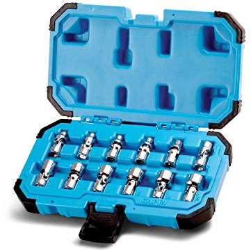 Capri Tools 1/4 in. Drive Universal Socket Set, 5-15 mm Metric, 12-Piece