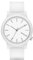 KOMONO Mono White Japanische Analoge Quarzuhr für Damen mit Silikonband