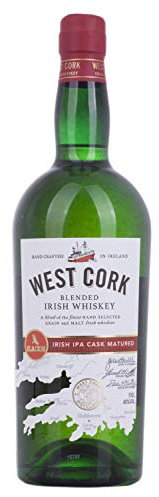 WEST CORK - IPA Cask Matured - Blended Whisky - 40% Alcool - Origine : Irlande - Bouteille 70 cl