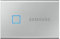 Samsung Portable SSD T7 Touch, 500 GB, USB 3.2 Gen.2, 1.050 MB/s Lesen, 1.000 MB/s Schreiben, Externe SSD Festplatte mit Fingerabdruckscanner für Mac, PC, Tablet, Konsole, Silber, MU-PC500S/WW