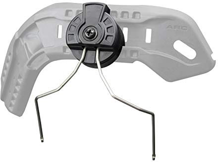Earmor Arch Fast Helmadapter für taktisches Headset, Schwarz, Einheitsgröße