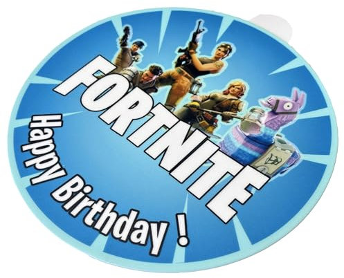 J&M DECO Tortenaufleger Gamer – essbare Kuchendeko Ø 20 cm – Tortenbild mit Gaming-Motiv für Jungengeburtstag – Zuckerpapier Tortendekoration – gebrauchsfertig