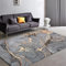 S.H SUIHONG Luxury Area Rug For Living Room Grey/Gold Marble Center Rug Black Grey Modern Bedroom Carpet-100cm(L) x150cm(H)