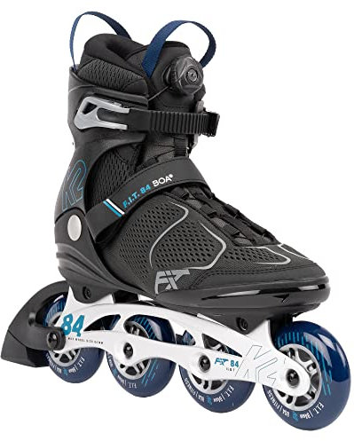 K2 Skates Herren Inline Skates F.I.T. 84 BOA, Grey - Blue, 30G0615.1.1.140