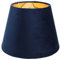 ibasenice Stofflampenschirme Samt Stoff Lampenschirm Tisch Lampe Schatten Trommel Lampenschirm Licht Abdeckung mit Bl?tter Muster für Nacht Lampe Boden Lampe Touch Lampe Blau Lampe Stoffschirm