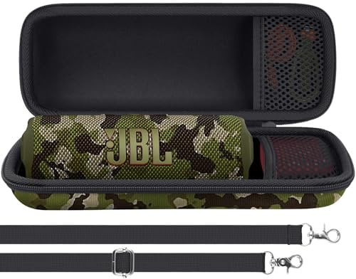 Aenllosi for JBL Flip 7/Flip 6/Flip 5 Portable Bluetooth Speaker Hard Travel Protective Storage Case,Case Only (Camouflage)