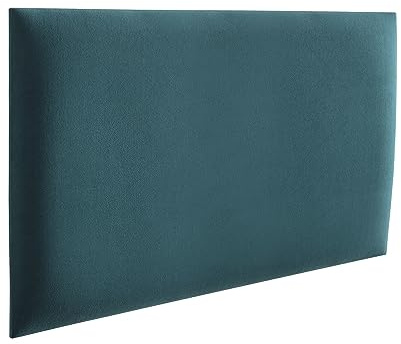 RAVIO Wandpolster | Wandkissen Bett für Schlafzimmer, Kinderzimmer, Büro, Diele | Wandpolster Bett- Meeresfarbe, 70 x 30 cm | Gepolsterte Wandpaneele – Serie Mono