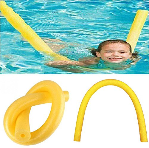 XIANXIAN Pool Nudelschaum Hohl Schwimmstöcke, Schwimmlernhilfe Swim Sticks für Erwachsene Kinder, Mehrfarbiger Schaumstab Wasserspielzeug, Poolnudel Für Kinder, Pool-Schwimmstäbe, Hohles Gelb