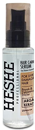 HESHE - Haarpflegeserum - für gefärbtes und strapaziertes Haar mit ARGAN und KERATIN