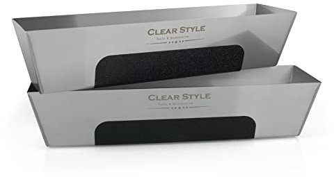 CLEAR STYLE Stainless Steel Mud Pan 14 2 Pack