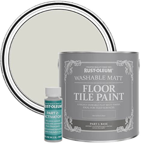 Rust-Oleum Brown Washable Matt Floor Tile Paint - Mocha 2.5L