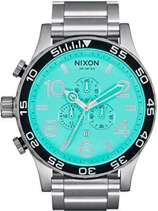 Nixon Herren Analog Quarz Uhr mit Edelstahl Armband A083-2084-00