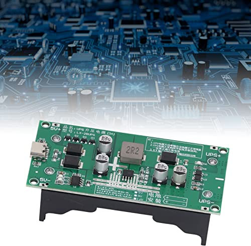 Hochleistungs-USV-Batterie-Boost-Lademodul, 15 W 3 A Lithium-Batterie-Ladegerät-Platine mit USV-Stromversorgungs-LED-Anzeige und Gutem Schutz (5V)