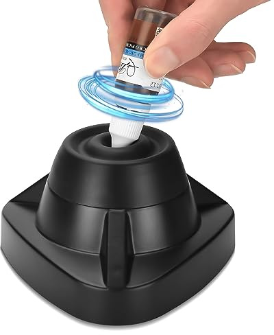 ATOMUS Black Mini Vortex Mixer 10000RPM Liquid Lab Paint Mixer Shakers Strong Vortex Shaking Blender for Acrylic Paint Nail Polish Eyelash Adhesives Laboratory Test Tube
