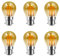 HUAMU B22 LED Bombillas, Bombillas incandescentes LED, 4 W (equivalente 40 W), B22 Candelabro, ámbar Glow, 2200 K, paquete de 6 (P45 2200K)