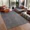 TAPISO Noyan Teppich Kurzflor Antirutsch Grau Dunkelgrau Einfarbig Waschbar Modern Design Waschmaschinenfest Wohnzimmer Schlafzimmer ÖKOTEX 200 x 300 cm