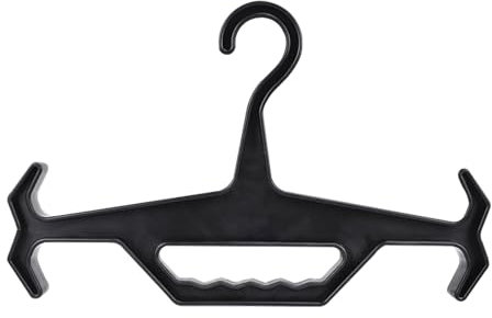 Comanyi Multifunktionaler Kleiderbügel, taktischer Garderobenständer, super tragbar, mit komfortablem Griff, geeignet für den Einsatz im Freien (schwarz)