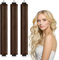 LOPHE 3 Stück Hitzefreie Lockenwickler, Overnight Blowout Locken Ohne Hitze, Hitzefreier Lockenstab für alle Haartypen,DIY Heatless Curls Band Frisurenset Für Langes (Braun)