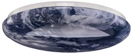 Lindby LED Deckenleuchte Orbi in Blau (1 flammig,) - Lampe Deckenlampe Wohnzimmerleuchte