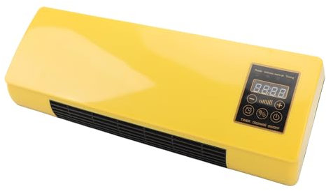 Aire Acondicionado de Función, Calefacción Rápidas, Aire Acondicionado Amarillo, Aire Acondicionado de Pared Adecuado para Dormitorio, (Enchufe europeo 220V)