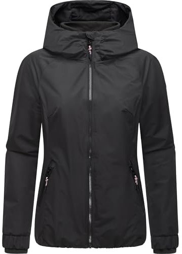 Ragwear Damen warme wasserdichte und atmungsaktive Winterjacke mit Kapuze Dizzie Warm Rain YOUMODO Black Gr. XXL